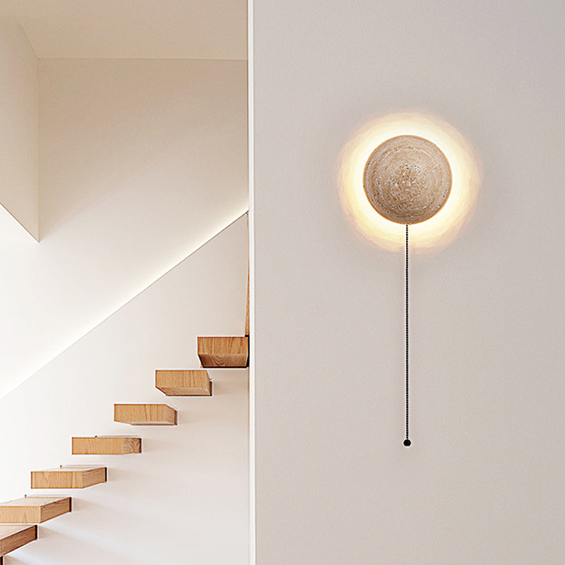Asterra Cream Wall Lamp | Minimalist Indoor Lighting - OpalDwell