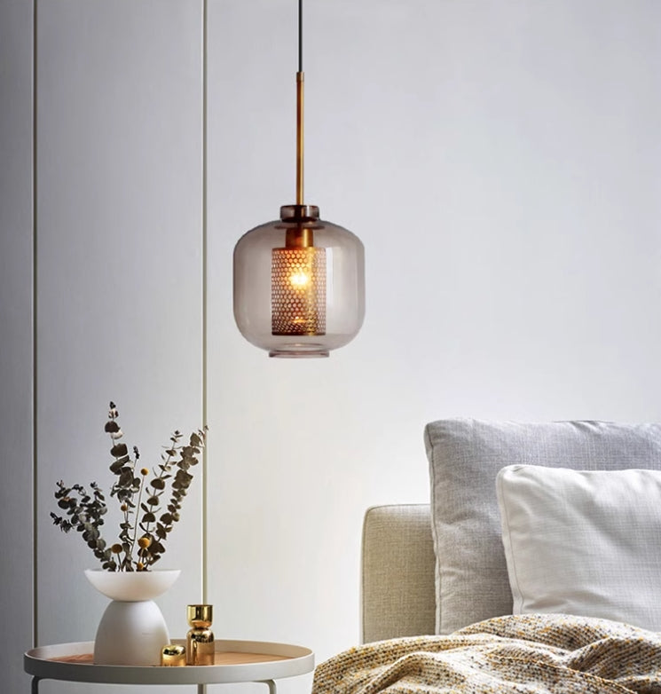LumenVera Glass Pendant Lamp for Warm Ambient Glow - OpalDwell