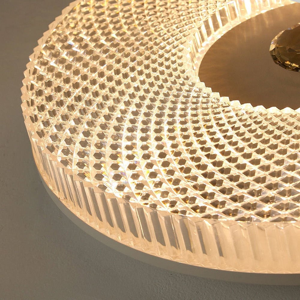 Luminia Slim LED Ceiling Light in Metal & Acrylic Finish OpalDwell