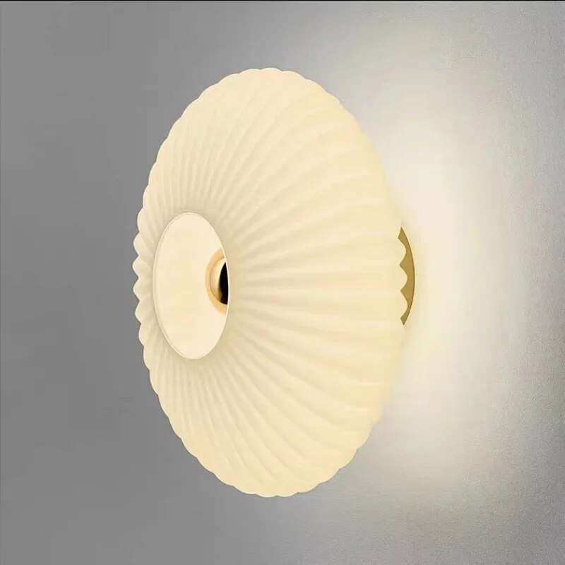 AeroLume Ripple Glass Wall Lamp for Ambient Lighting - OpalDwell