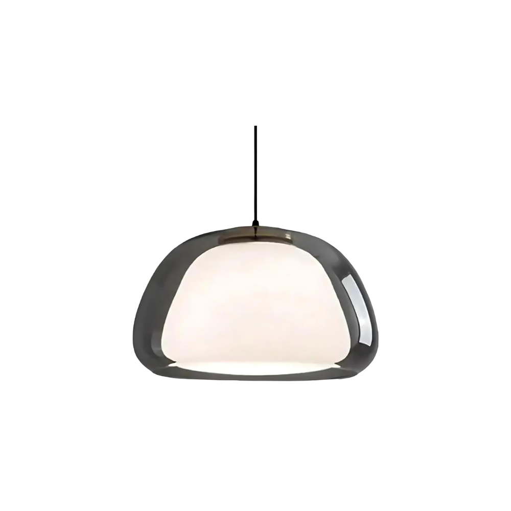Luminex | Double Glass Dome Pendant Light With Soft Glow - OpalDwell