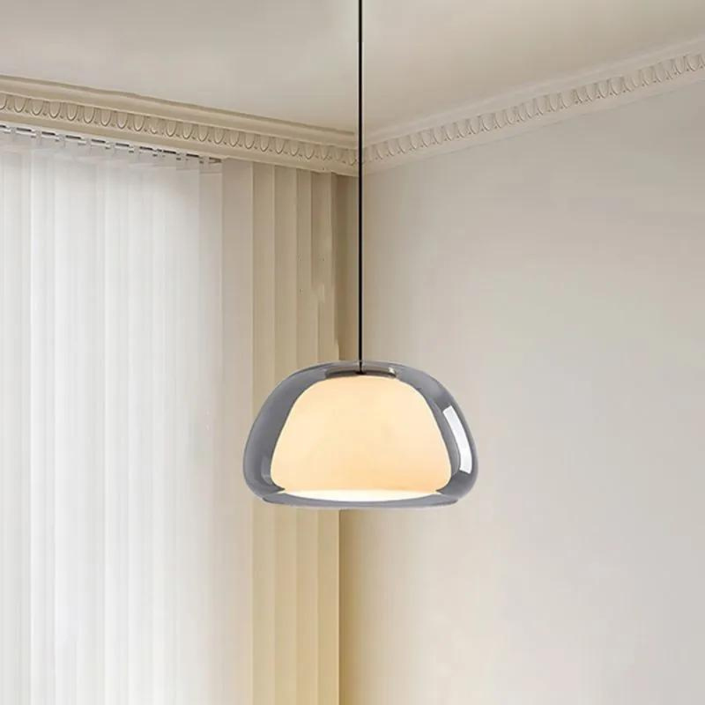 Luminex | Double Glass Dome Pendant Light With Soft Glow - OpalDwell
