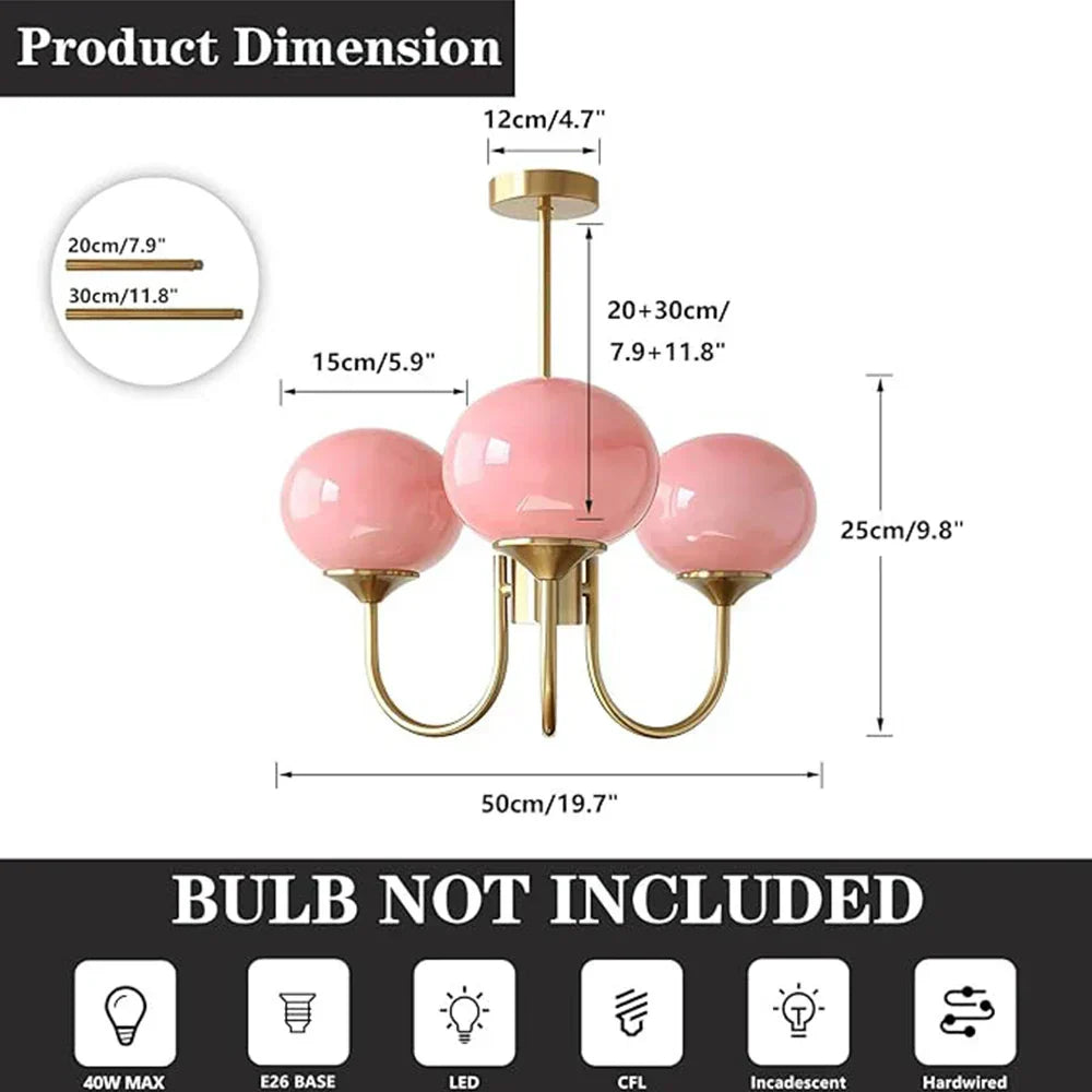 Liora Blush Chandelier - OpalDwell