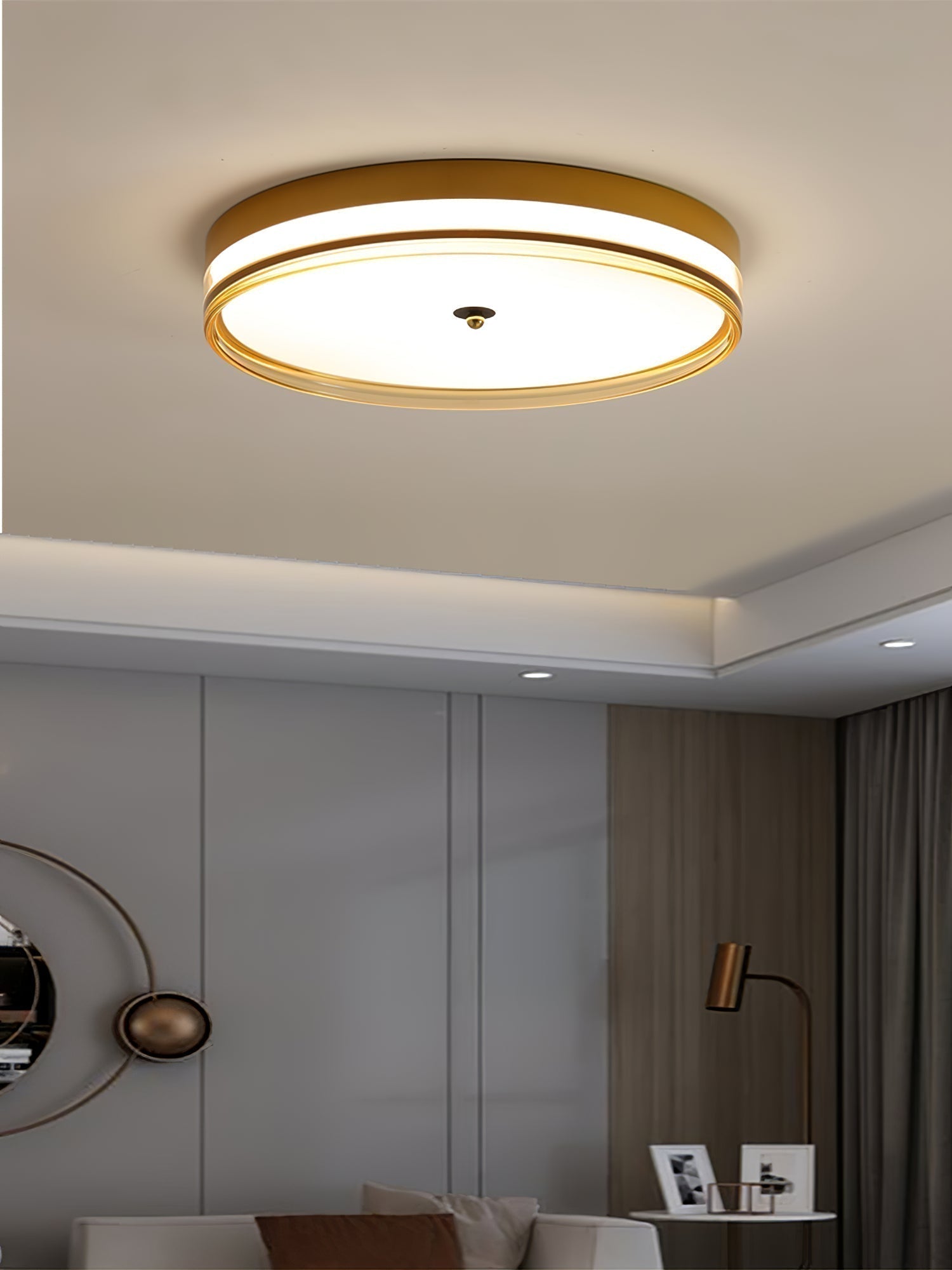 Nyra Ceiling Light Modern Minimalist Glow By LumaNova - OpalDwell