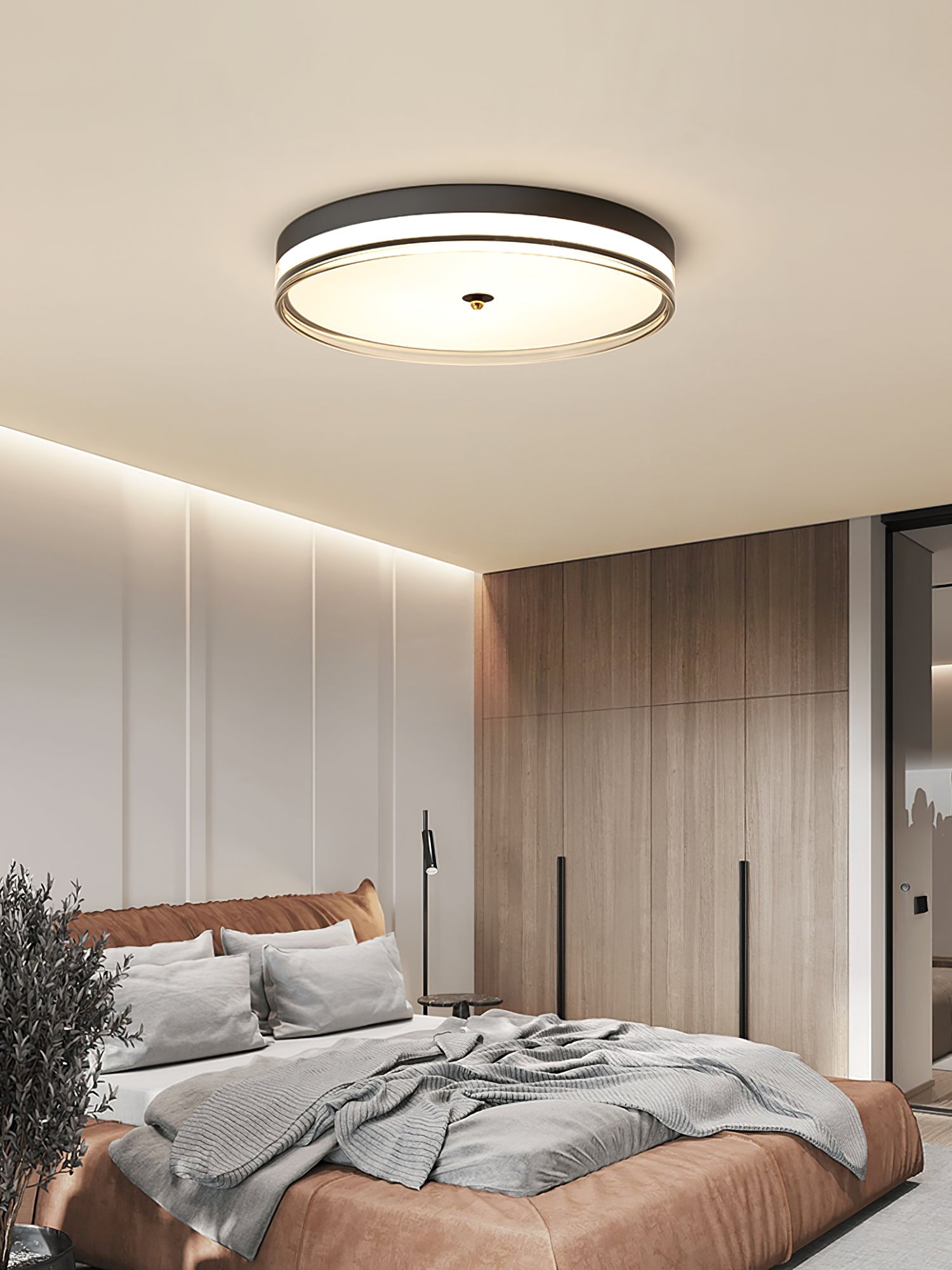 Nyra Ceiling Light Modern Minimalist Glow By LumaNova - OpalDwell