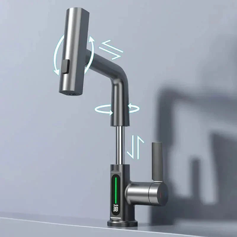 AquaLuxe Digital Waterfall Faucet | OpalDwell OpalDwell