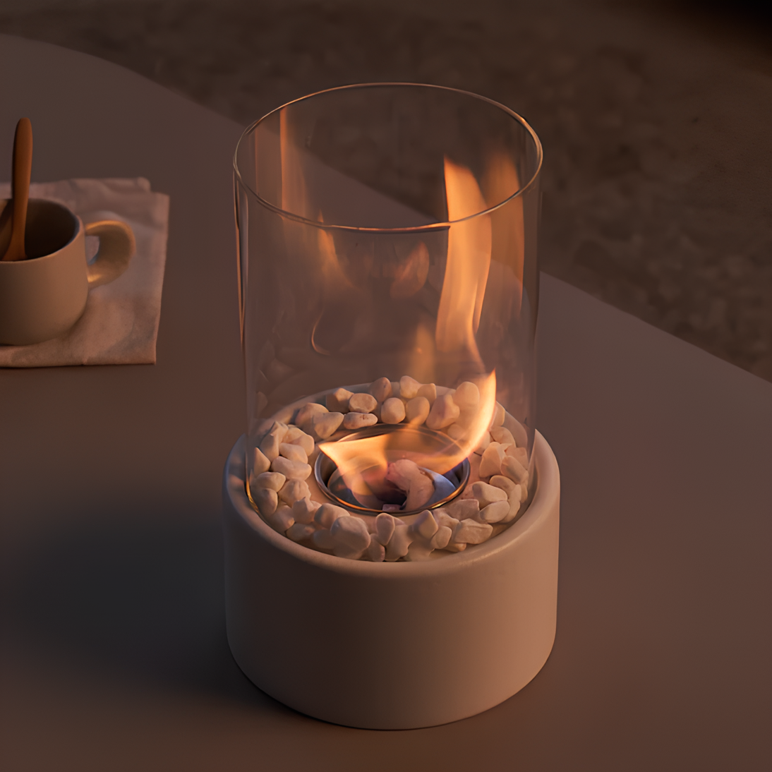 Classic Oil Lamp with Open Flame - Lumora | OpalDwell - OpalDwell