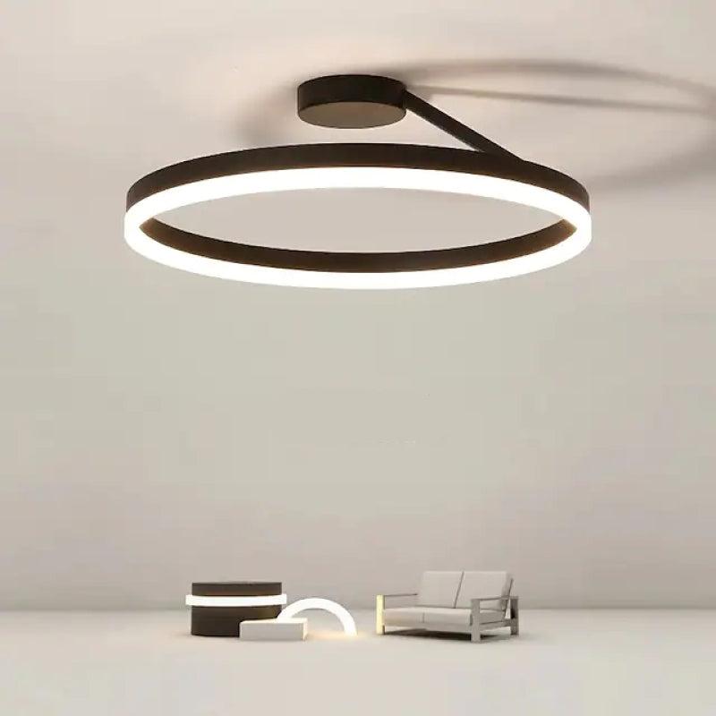 LumaAura Gold LED Ceiling Light for Living Rooms and More OpalDwell