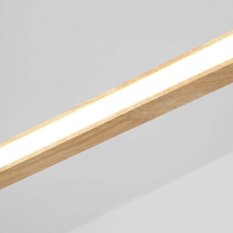 LumaWood Modern Hanging Lamp Metal And Wood With LED - OpalDwell