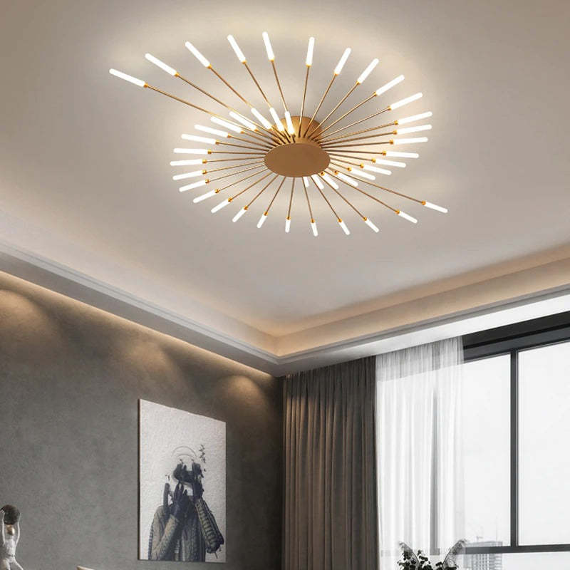 Asterra Modern Ceiling Lamp for Living Room and Bedroom OpalDwell