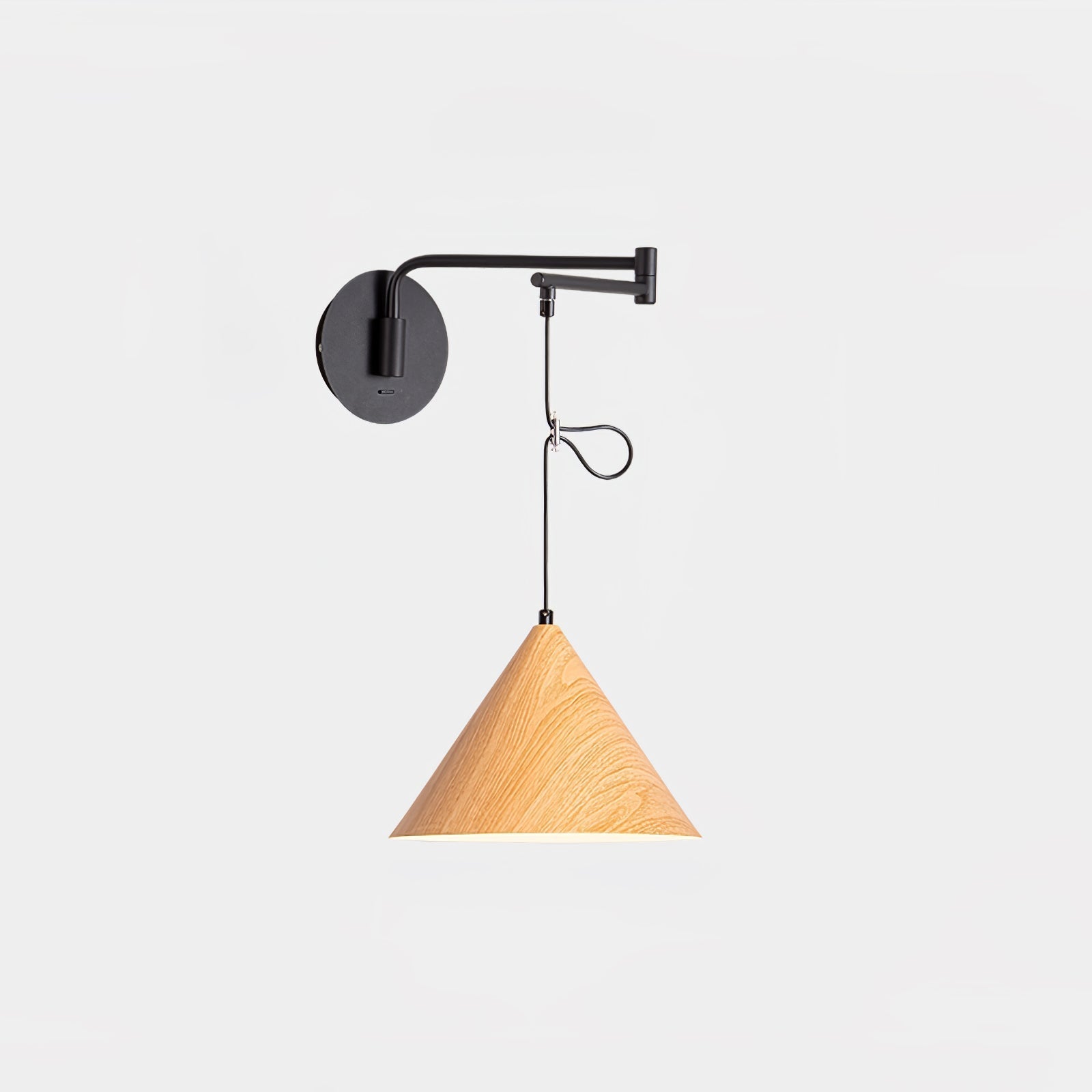 Aeron Swing-Arm Wall Lamp With Adjustable Reading Light - OpalDwell