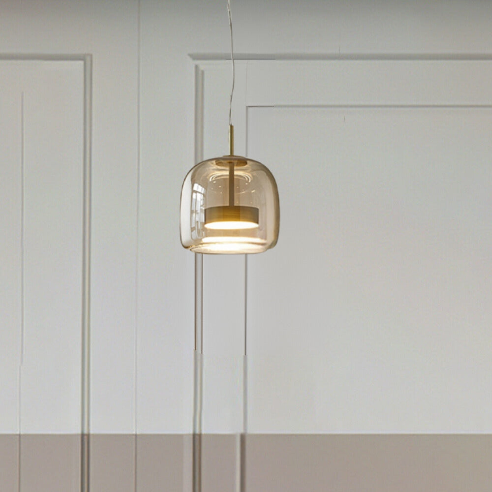 Aurelian Retro Pendant Lamp with Cozy Amber Glow Effect - OpalDwell