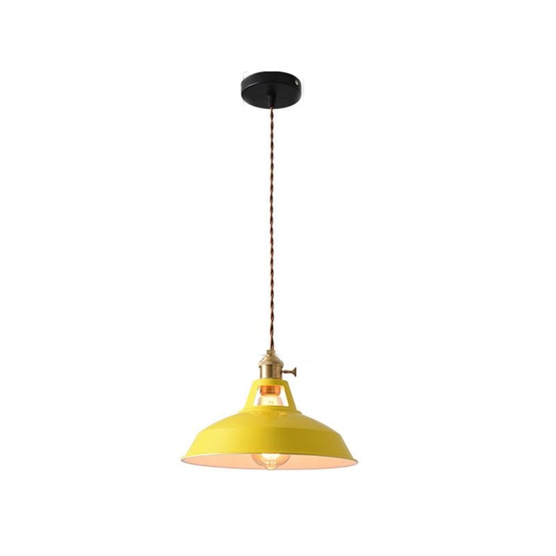 Lyrae Morandi-Style Colorful Metal Pendant Light Glow - OpalDwell