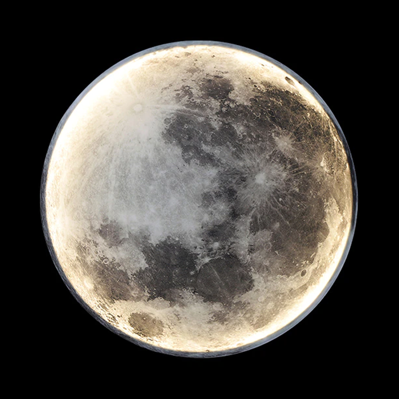 NovaLume Moon Glow LED Lamp With Dimmer for Cozy Bedroom Ambience - OpalDwell