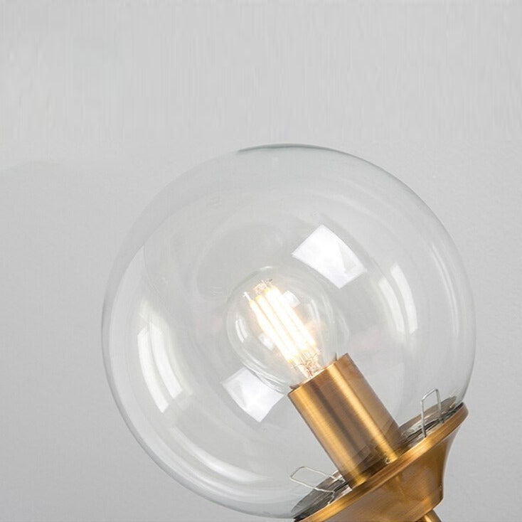 Glass Torch Wall Light in Brass | OpalDwell - OpalDwell