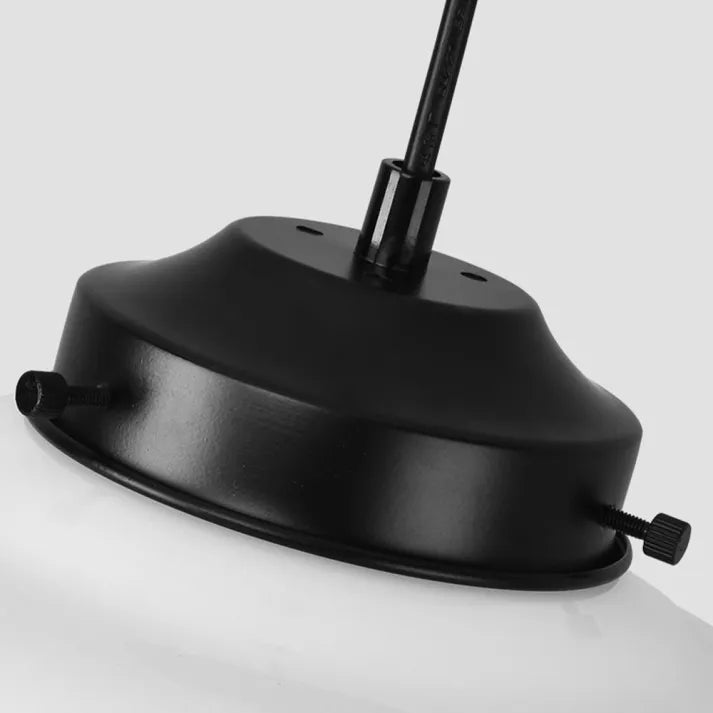 AstraLume Geometric Pendant Light in Frosted Glass - OpalDwell