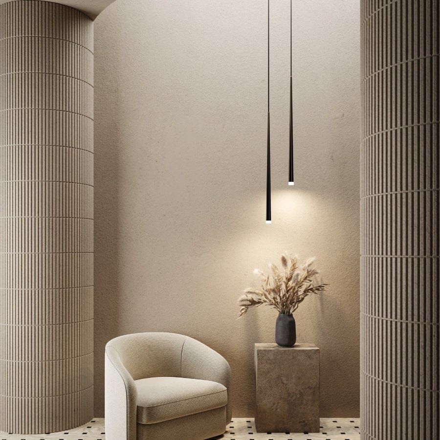 NyxLumen Drop Pendant Light With Adjustable LED Cable For Modern Interiors OpalDwell