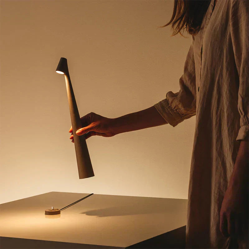 FjordNova Cordless Table Lamp for Wireless Lighting - OpalDwell