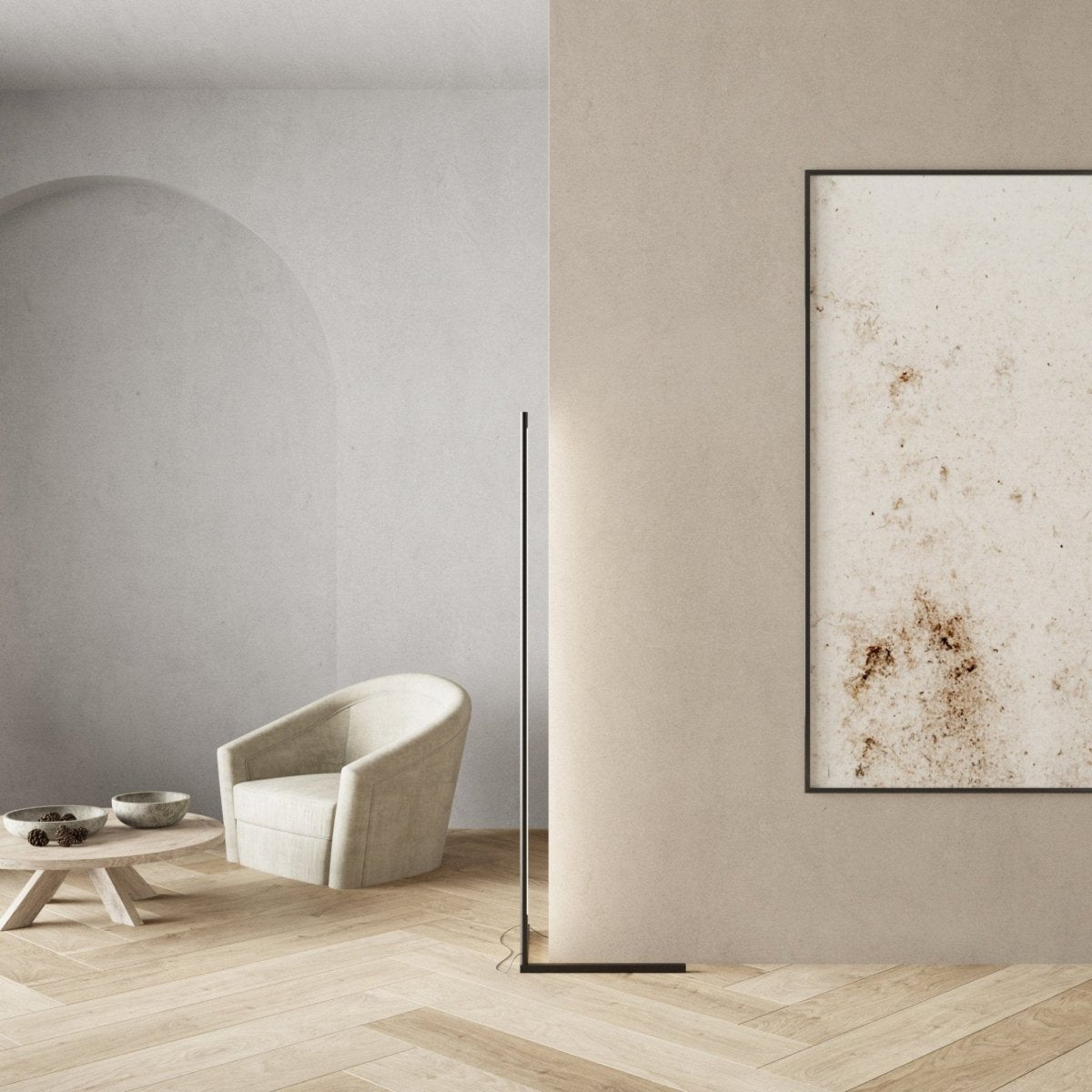 AstraLuma LED Floor Lamp With Dimmable Remote Control OpalDwell