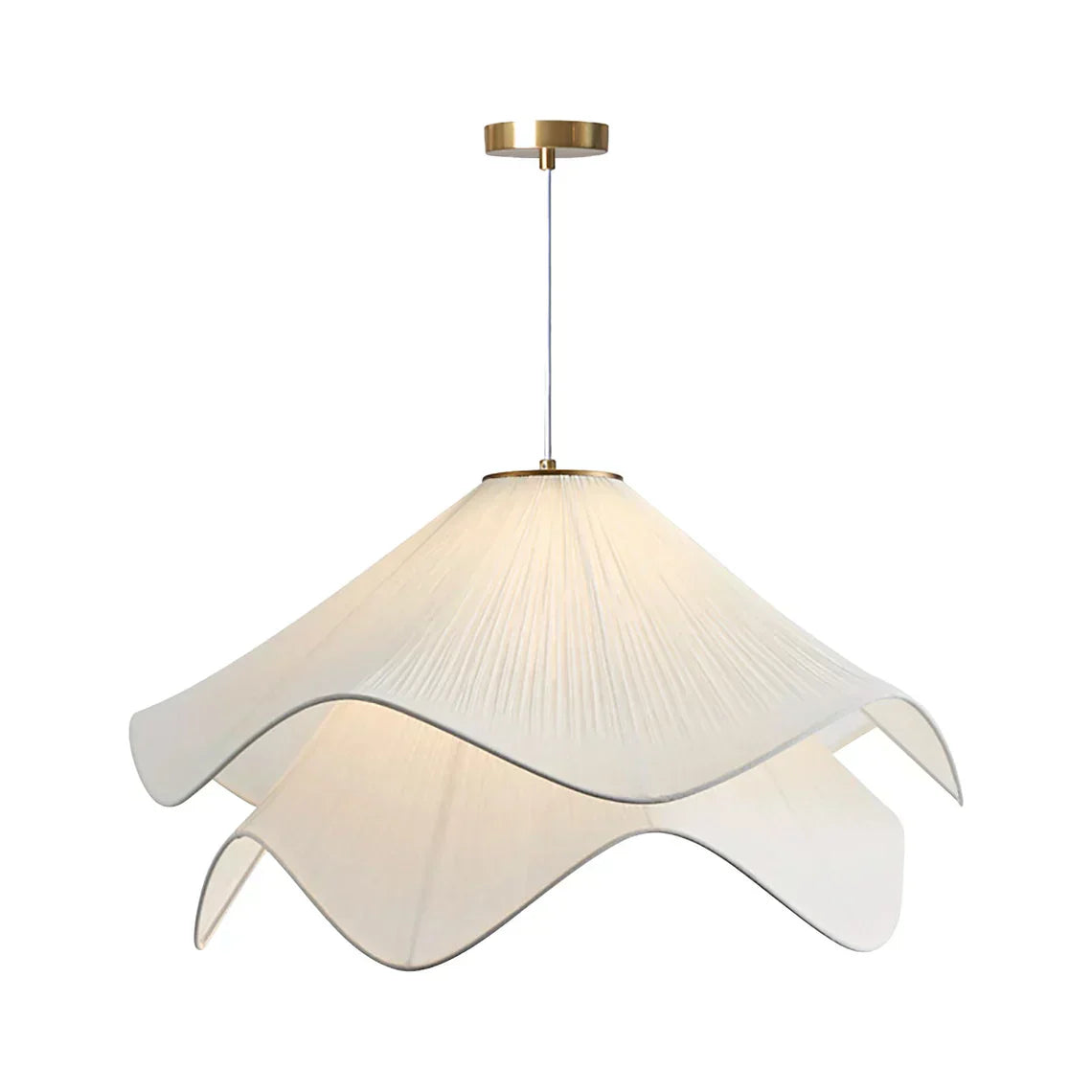Fleurine French-Style Fabric Floral Chandelier - OpalDwell