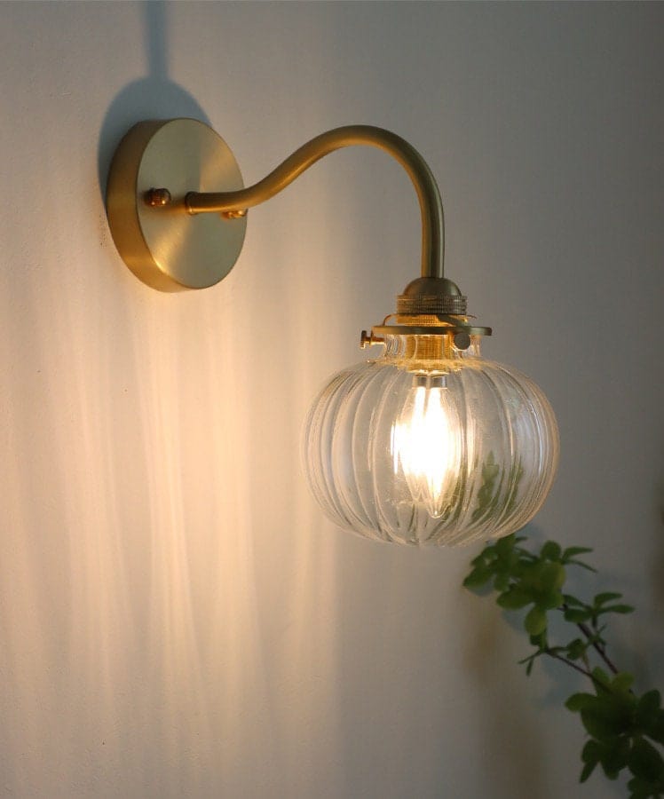Small Vintage Glass Globe Wall Sconce | OpalDwell - OpalDwell