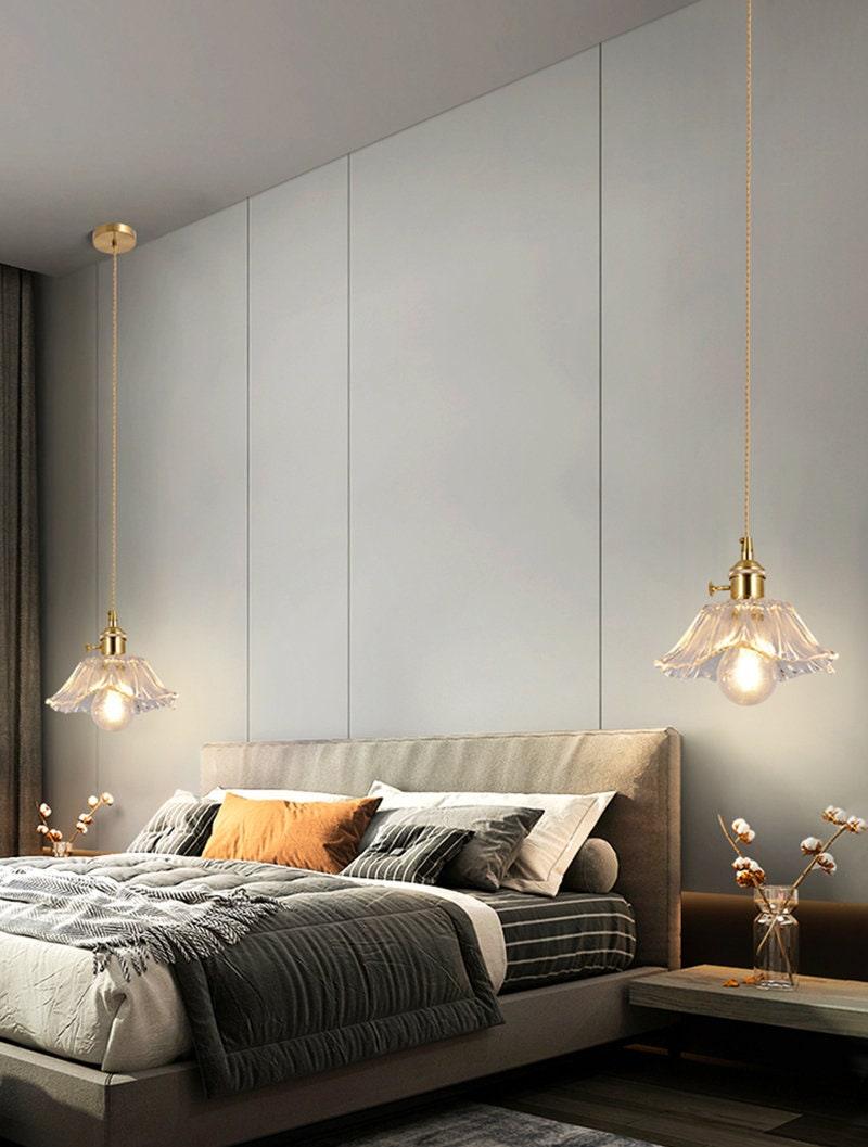 Lumenia | Frosted Glass Camellia Flower Pendant Light, Vintage Style, LED Bulb Included | OpalDwell - OpalDwell