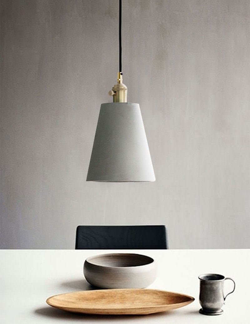 Kelda Handcrafted Cement Pendant LED Light in Nordic Style - Bulb Included | OpalDwell - OpalDwell