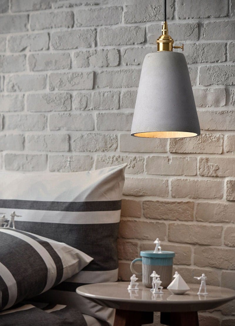 Kelda Handcrafted Cement Pendant LED Light in Nordic Style - Bulb Included | OpalDwell - OpalDwell