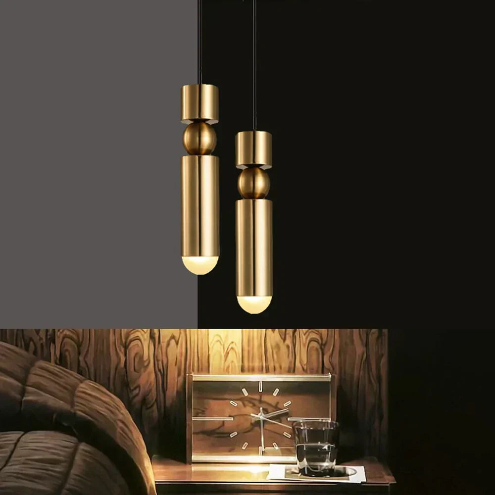 Gilded Bullet Lights - OpalDwell