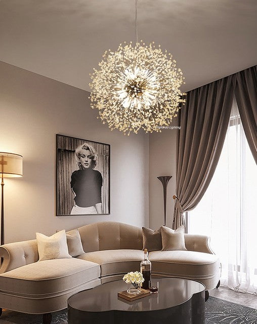 Contemporary Dandelion-Style Pendant Light - OpalDwell
