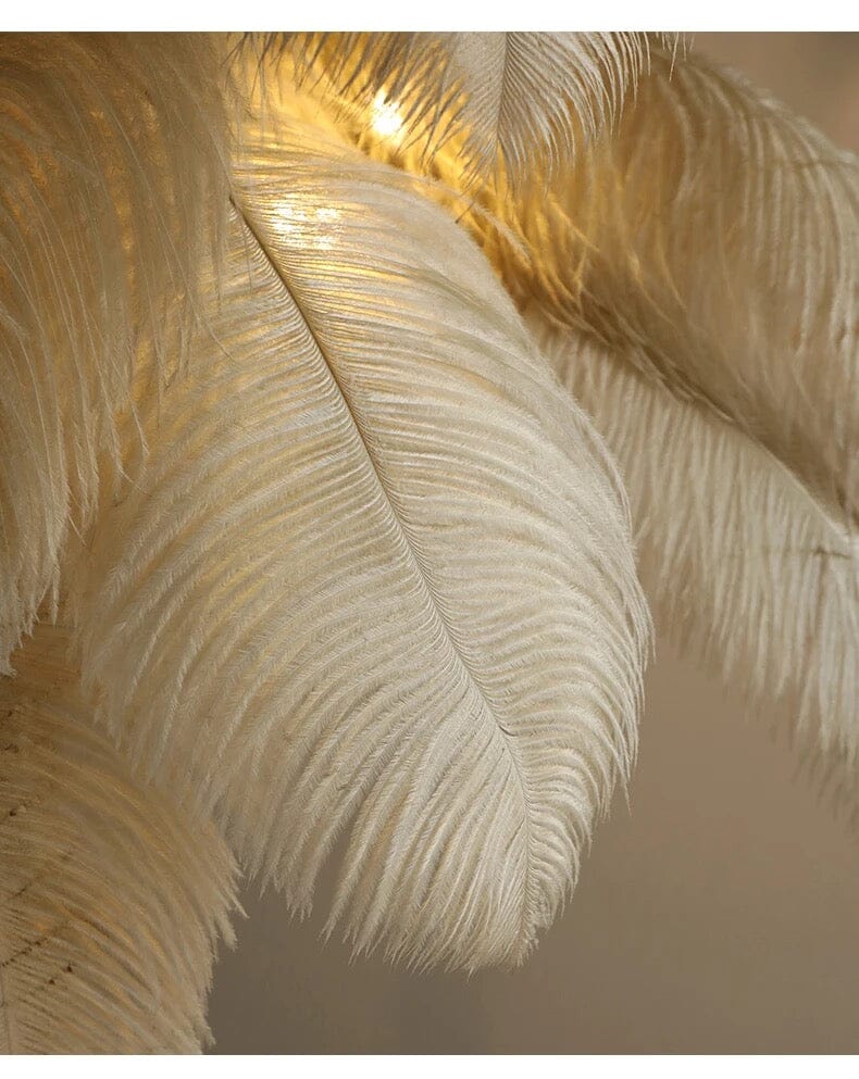 Lunara Feather Effect Floor Lamp OpalDwell