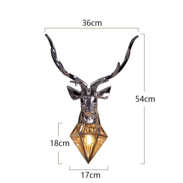 Decorative Antler Head - OpalDwell