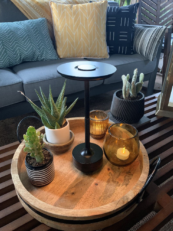 Rechargeable Cordless LED Table Lamp With Touch Dimmer And Modern Metal Design - OpalDwell