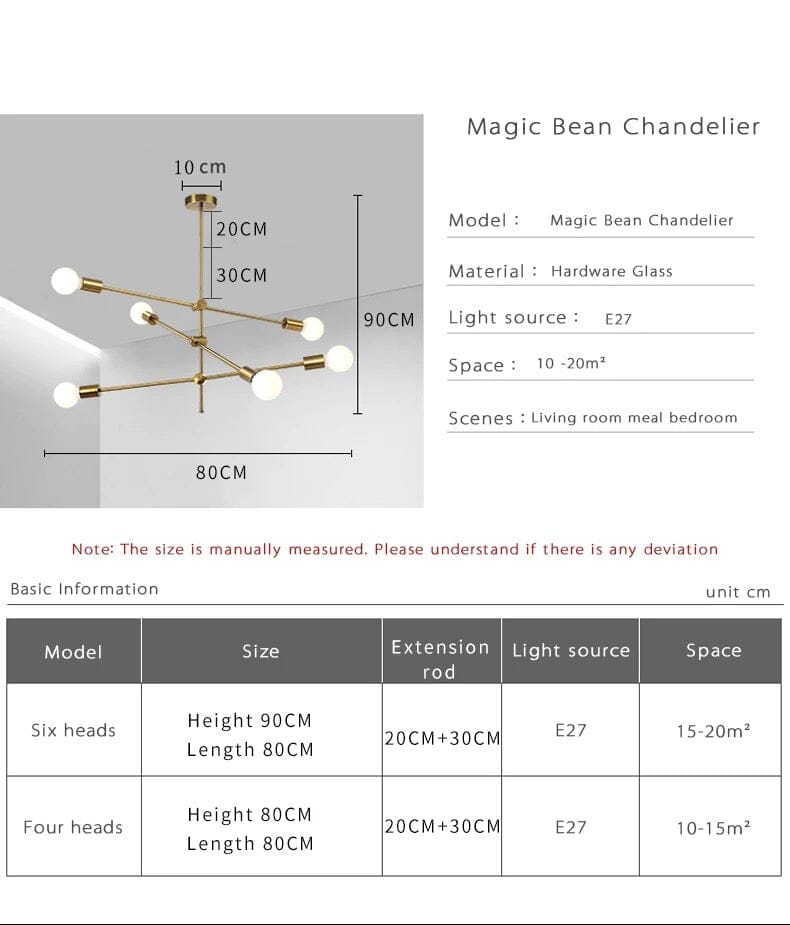 Aurora Bean Chandelier - OpalDwell