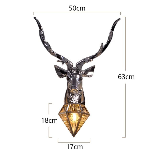 Decorative Antler Head - OpalDwell