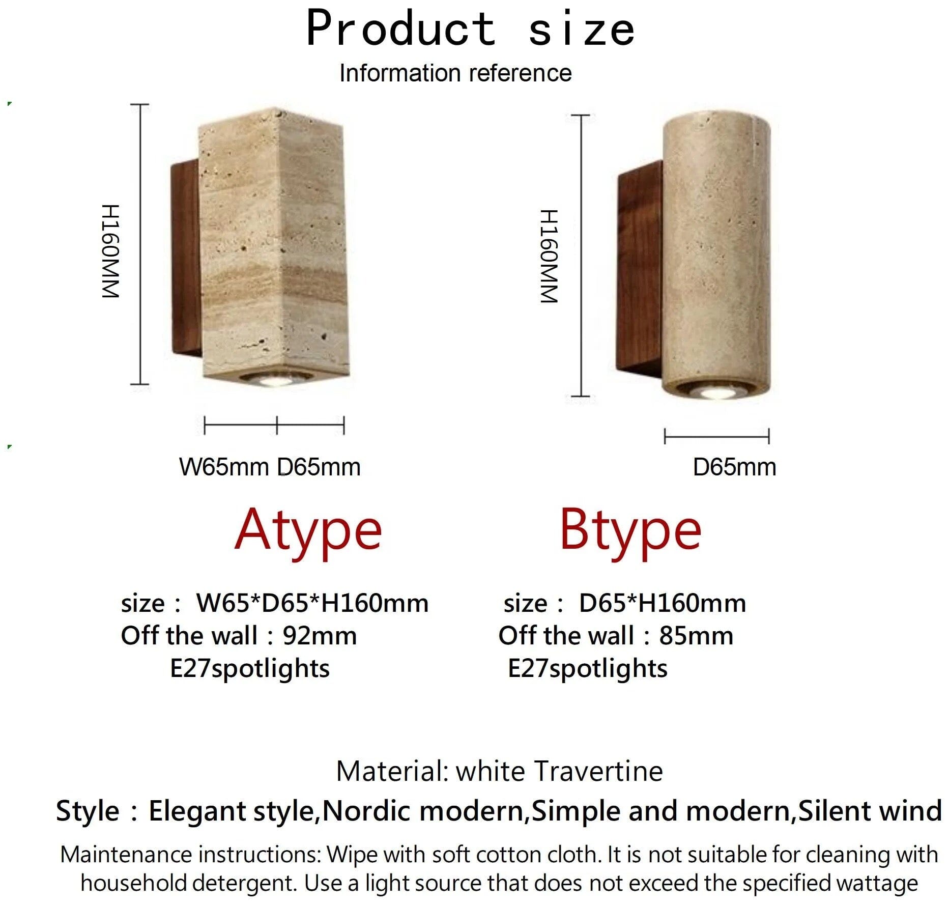 Ebony Travertine Wall Sconce - OpalDwell