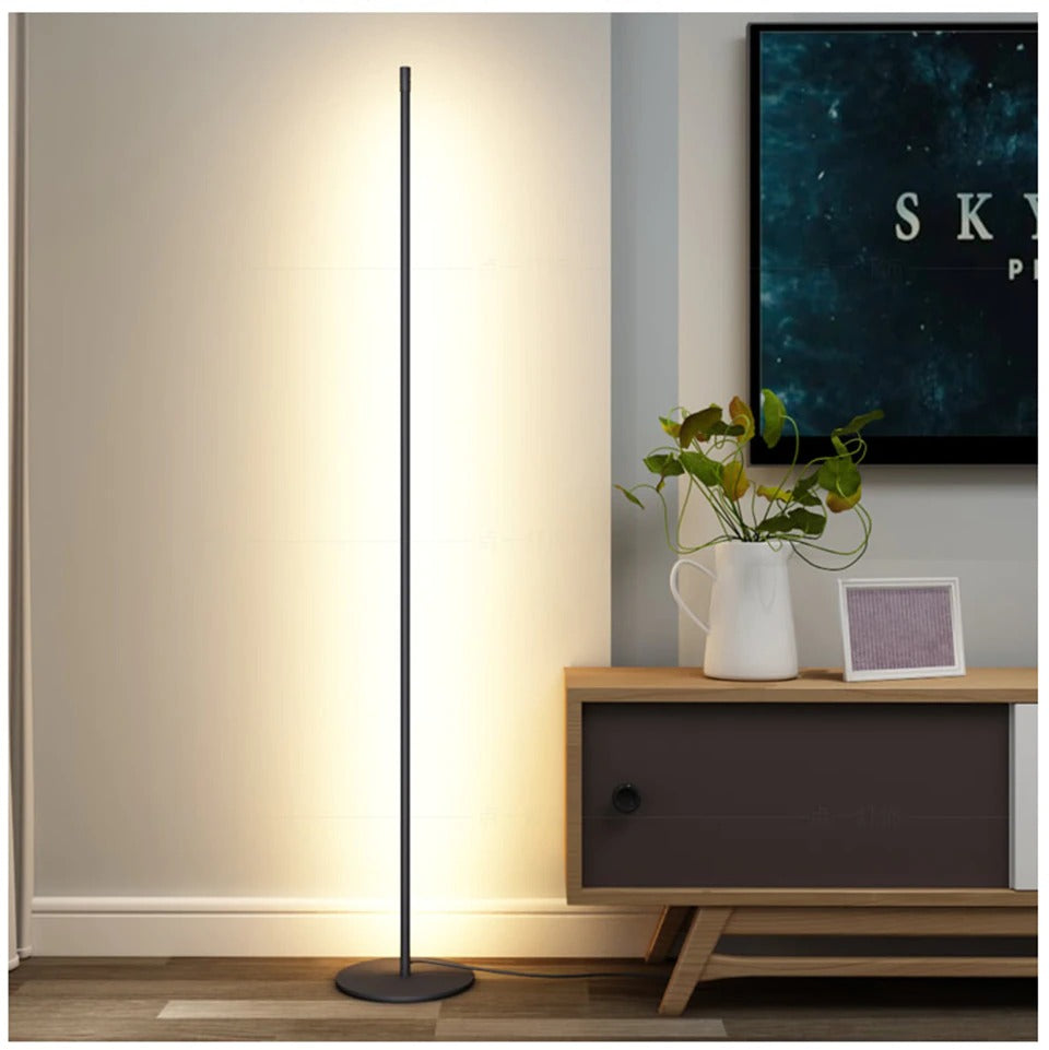 AstraLume Floor Lamp Minimal LED Tube Light for Modern Homes OpalDwell