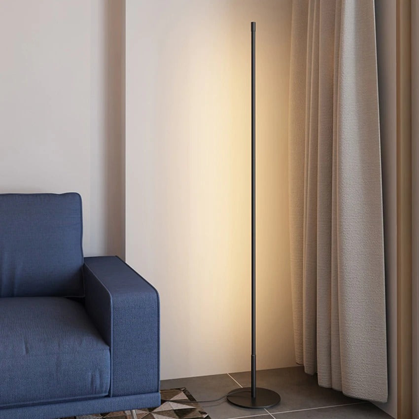 AstraLume Floor Lamp Minimal LED Tube Light for Modern Homes OpalDwell