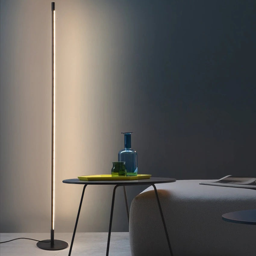 AstraLume Floor Lamp Minimal LED Tube Light for Modern Homes OpalDwell