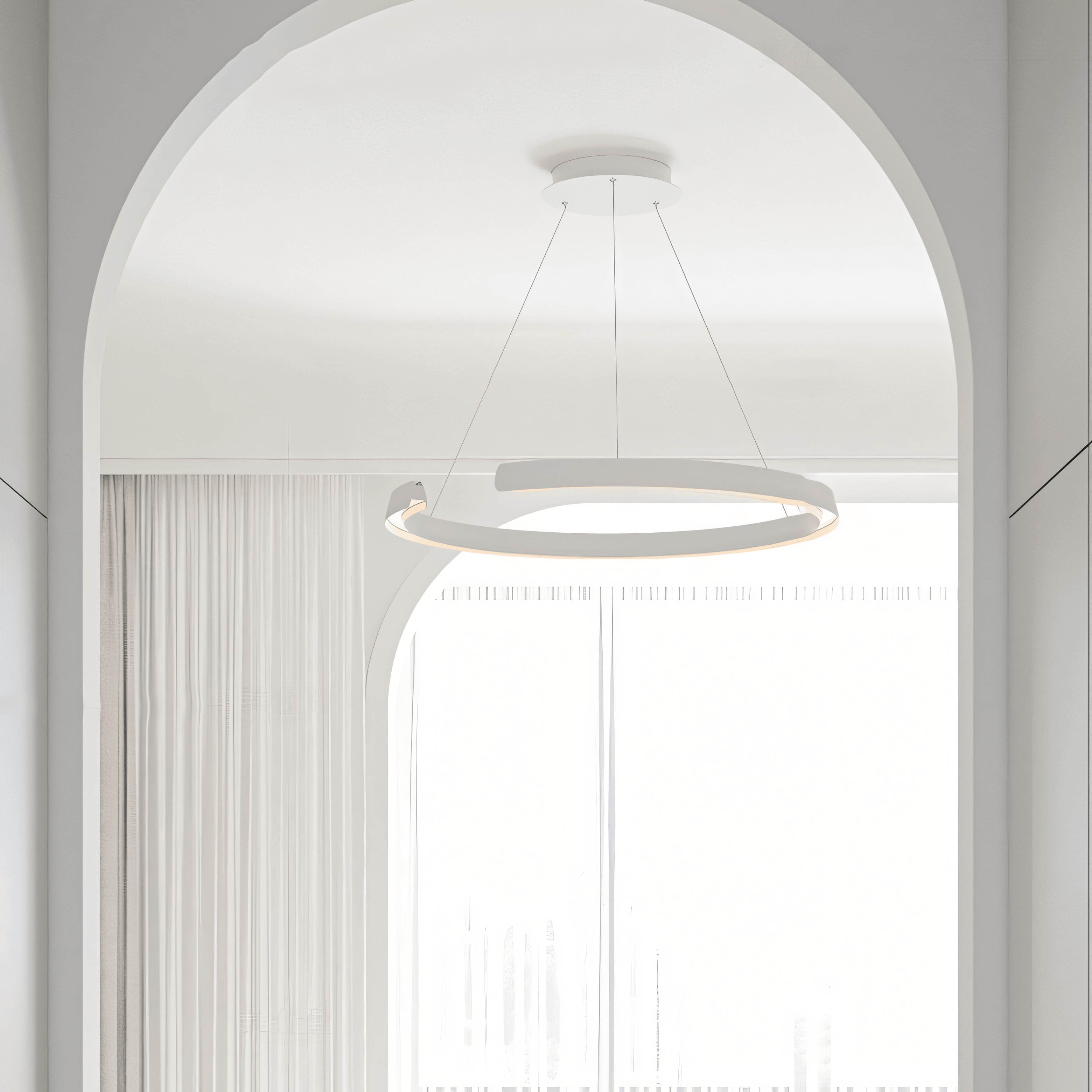 Marvella | Geometric Ring Chandelier OpalDwell