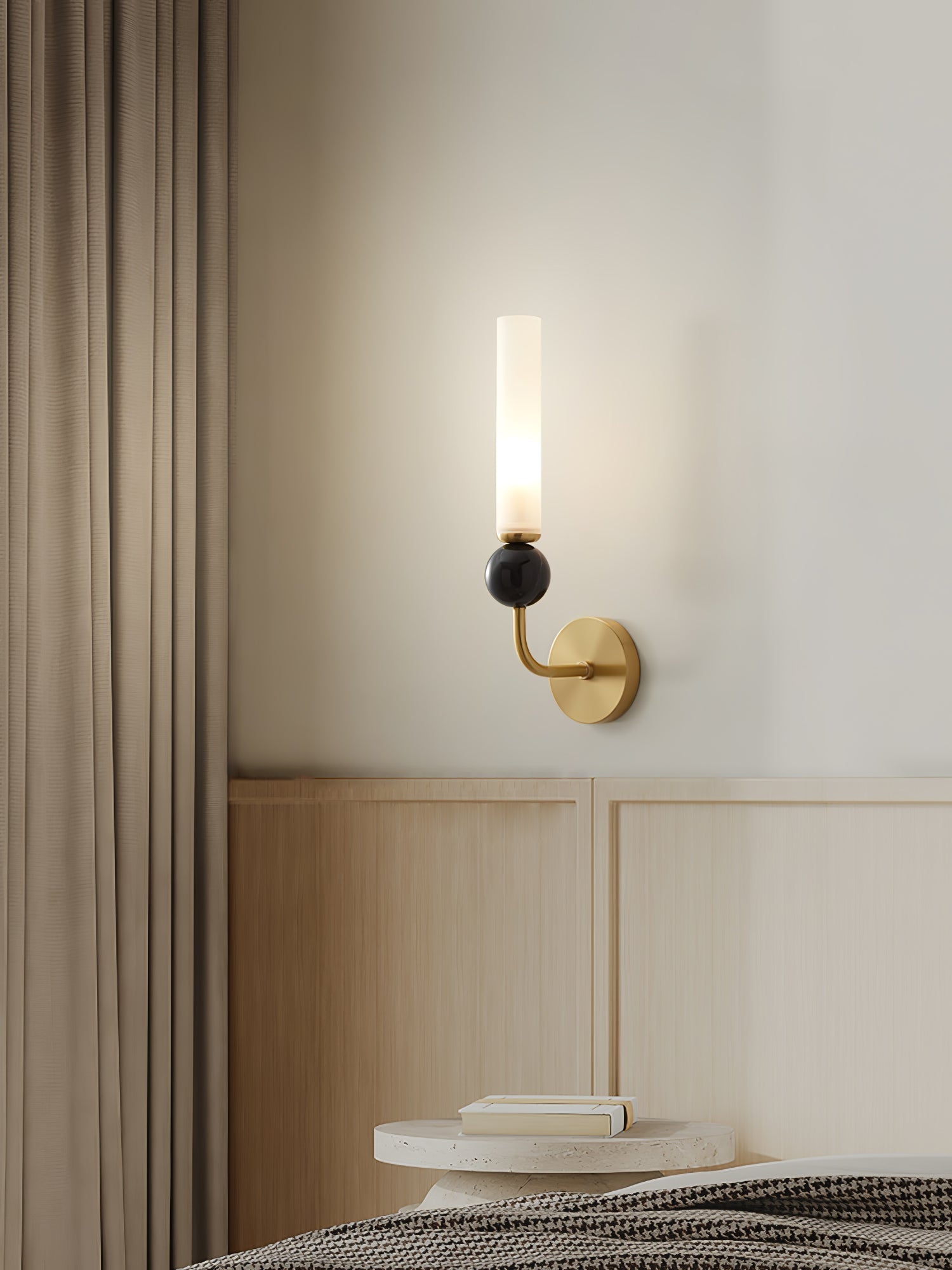 Silva Marble Vertical Wall Light for Modern Interiors OpalDwell