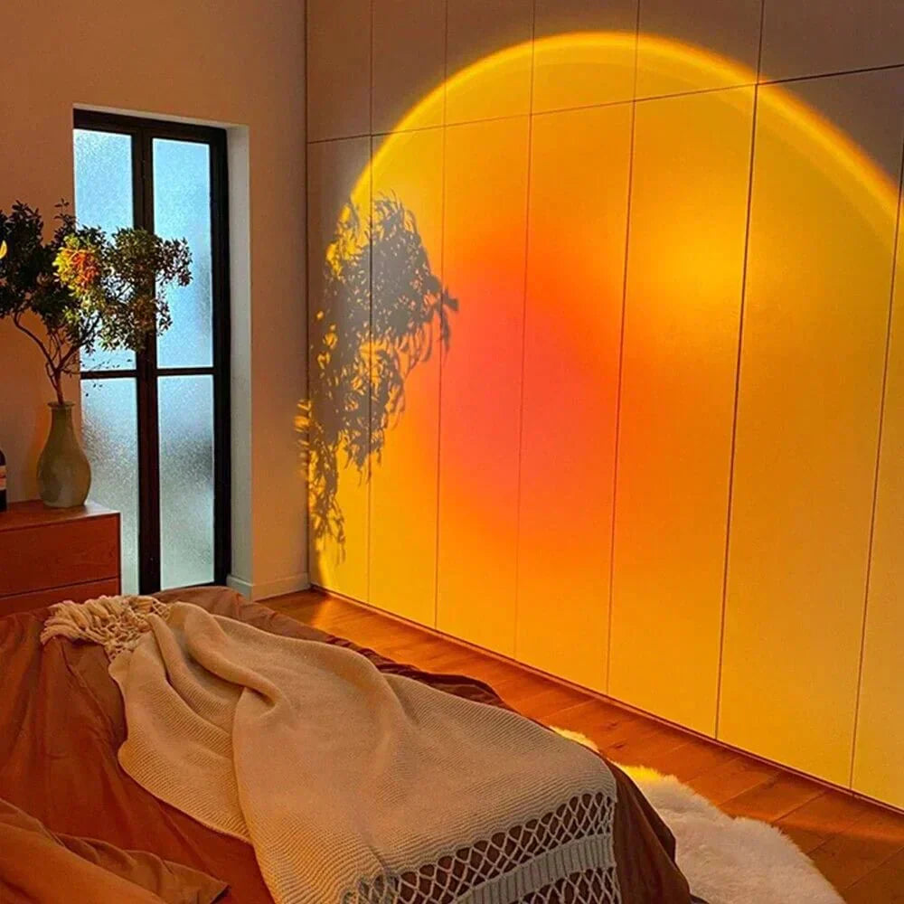 LumaVista Sunset Projector Lamp With Adjustable Tilt And Rotation - OpalDwell