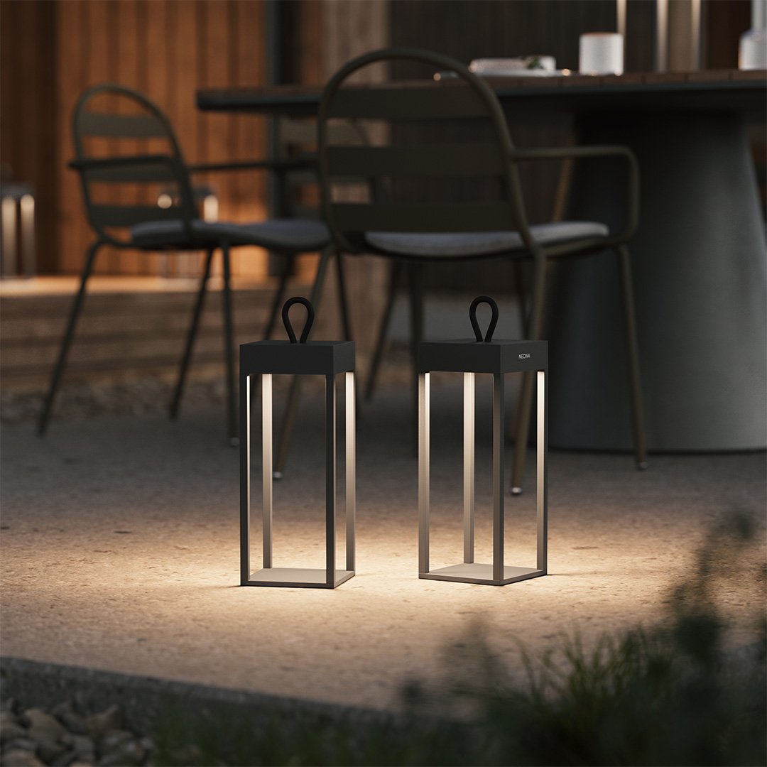 LumaPulse Portable LED Lamp with Dimmable Touch Control - OpalDwell
