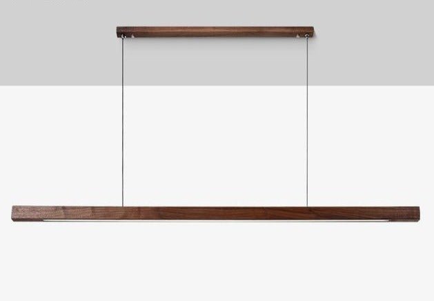 SolaraWood Adjustable Height LED Pendant Light for Dining Rooms OpalDwell