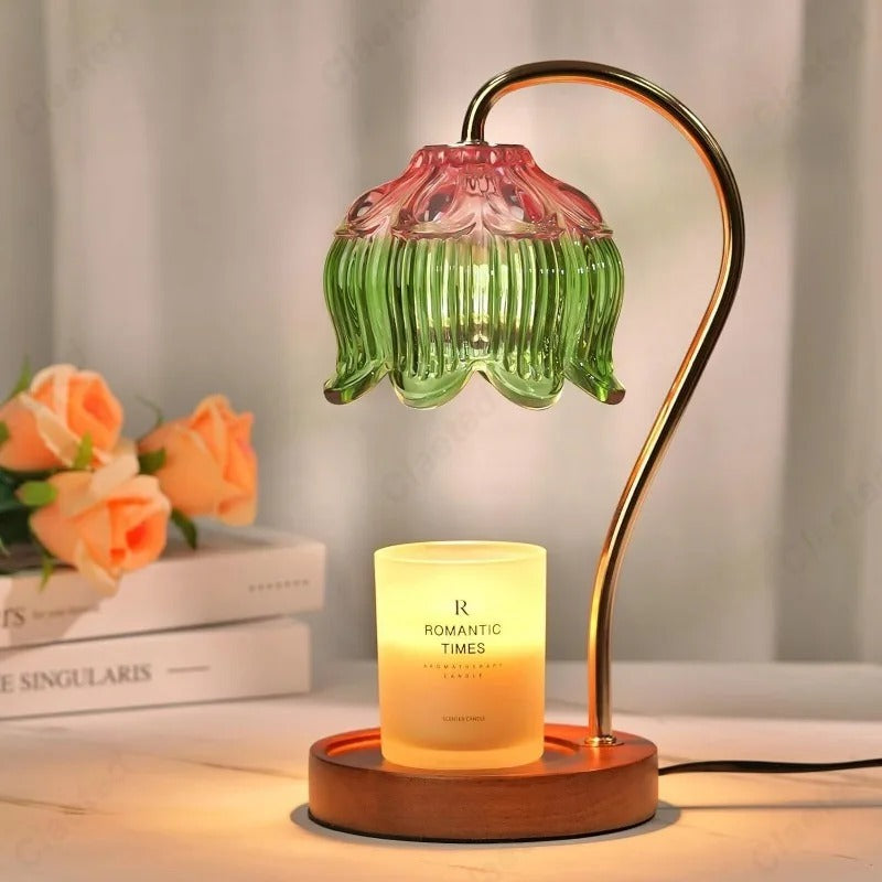 Petal Shaped Candle Warmer, Minimalist Modern Candle Lamp - OpalDwell