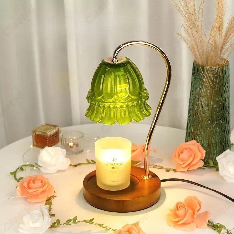 Petal Shaped Candle Warmer, Minimalist Modern Candle Lamp - OpalDwell