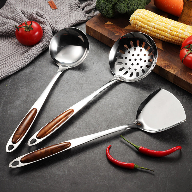 Viretta 10-Piece Stainless Steel Kitchen Utensil Set With Ergonomic Handles - OpalDwell