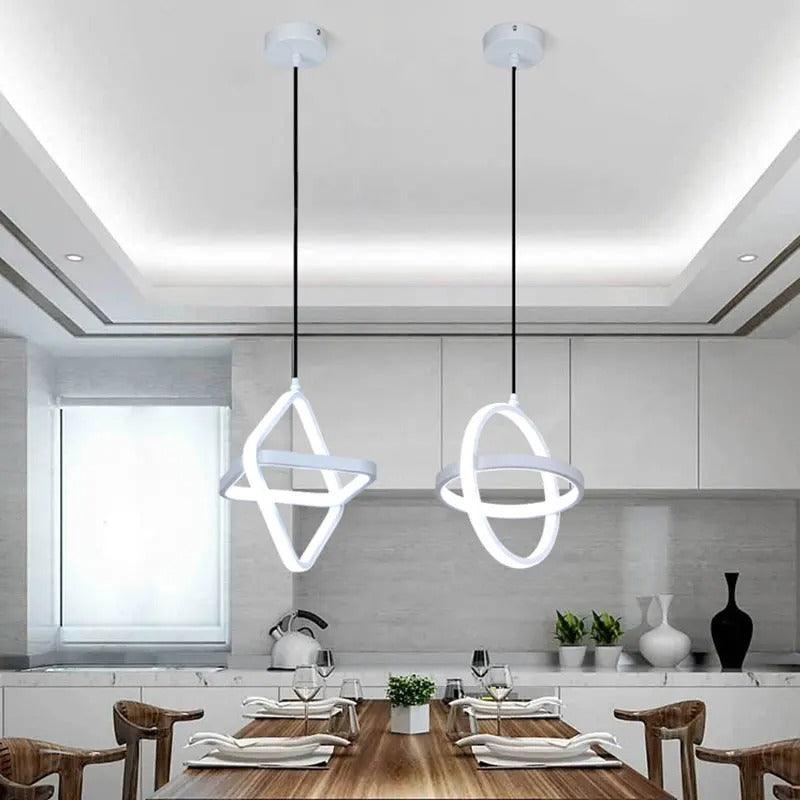 Liora | Geometric Hanging Pendant Light - OpalDwell