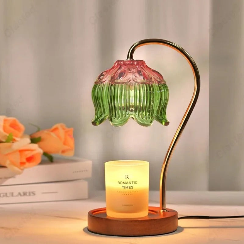 Petal Shaped Candle Warmer, Minimalist Modern Candle Lamp - OpalDwell