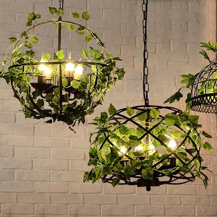 Thornwell Vintage Iron Cage Chandelier | OpalDwell - OpalDwell